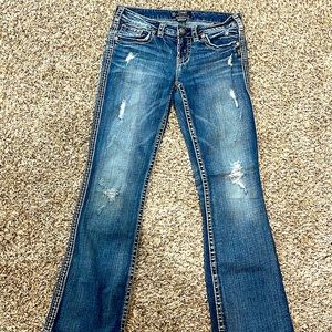 Silver jeans almost new